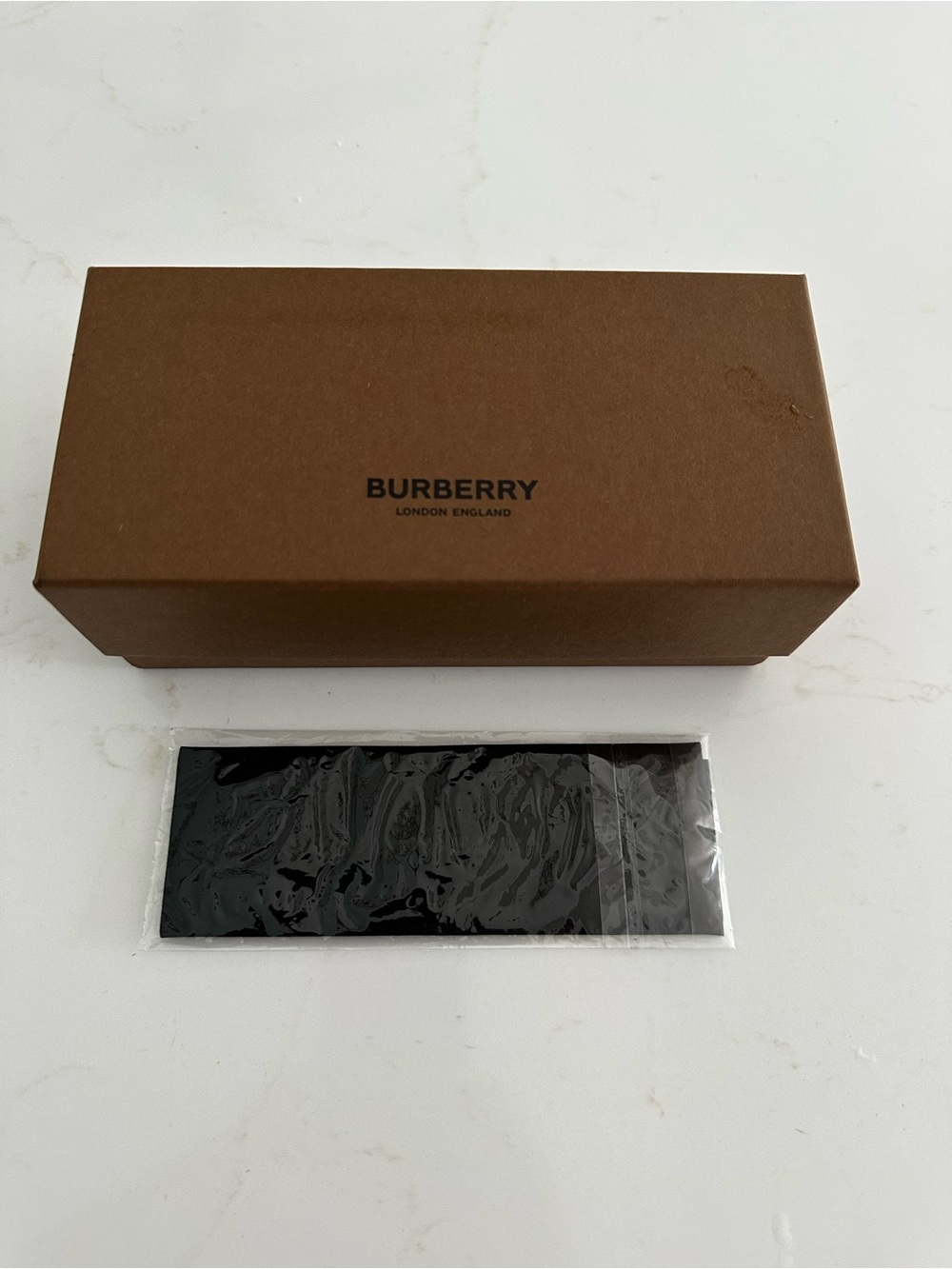 Burberry Brown Box with Black Accessory Sleeve